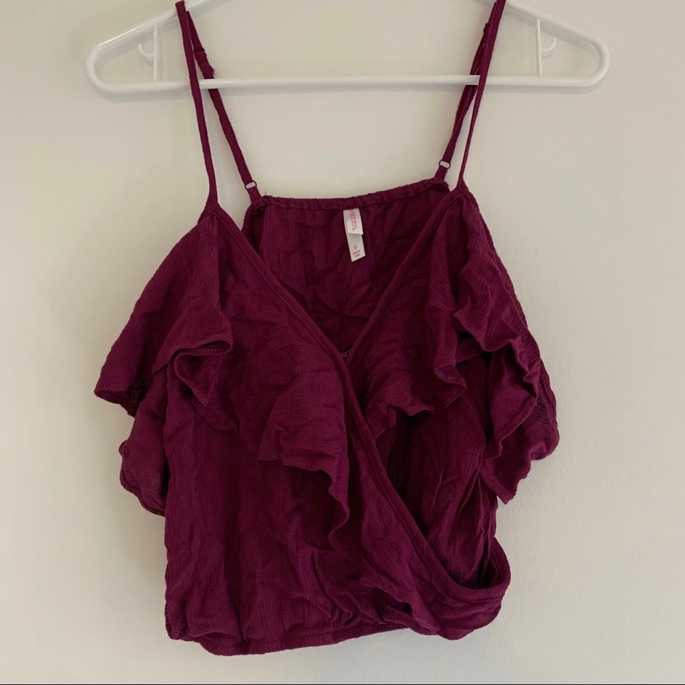 Flowy eggplant tank